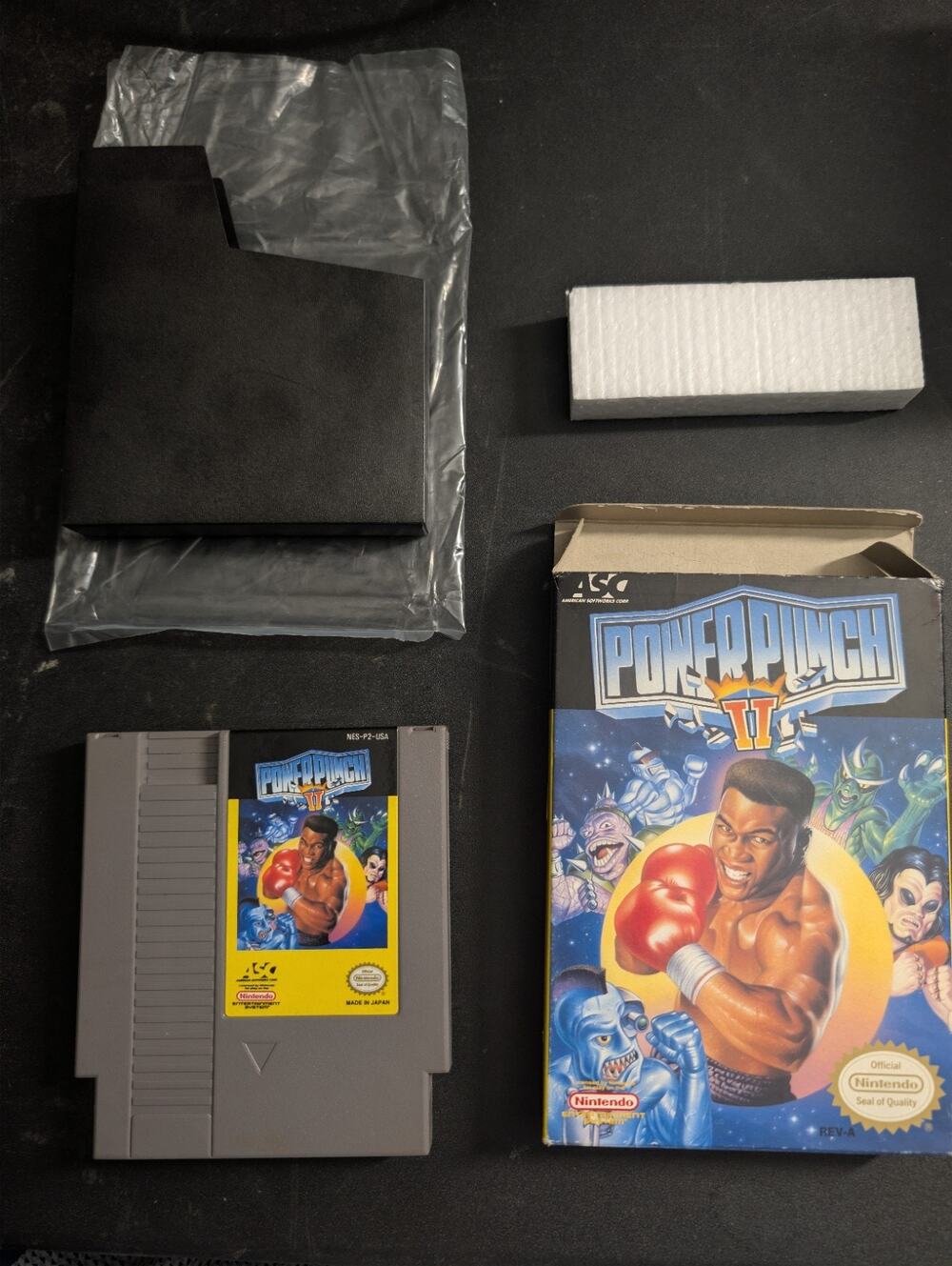 Power Punch 2 Nintendo NES Box And Game - Nice!